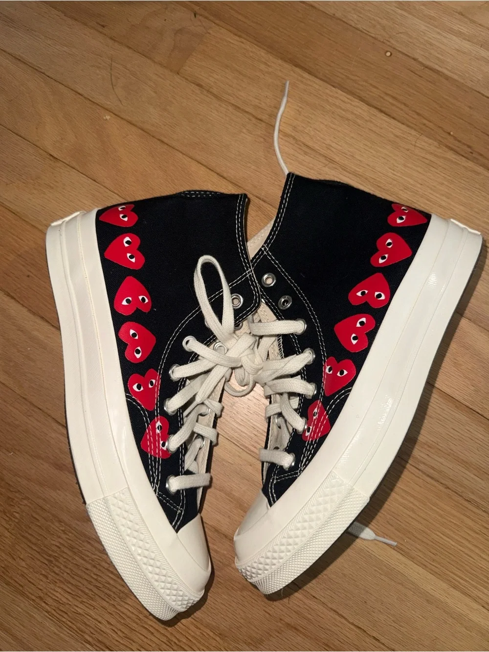 Kids' Black Chuck 70 High 'Multi Heart' Sneakers